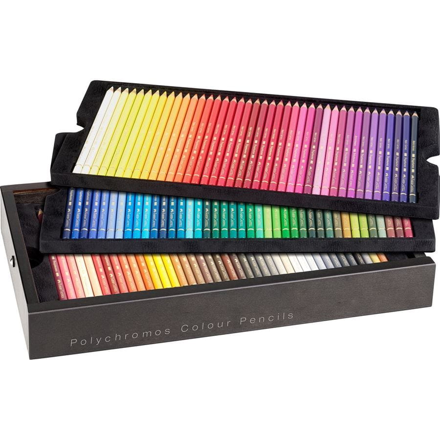 Faber-Castell Polychromos Künstlerfarbstifte – Special Edition Holzkassette (120 Farben)
