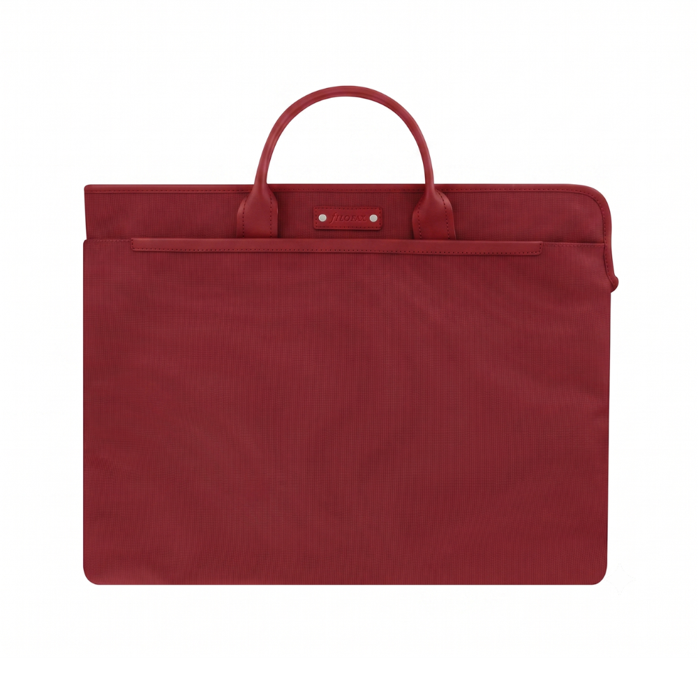 Tasche filofax Microfiber portfolio tote red – Elegante Business- und Laptoptasche