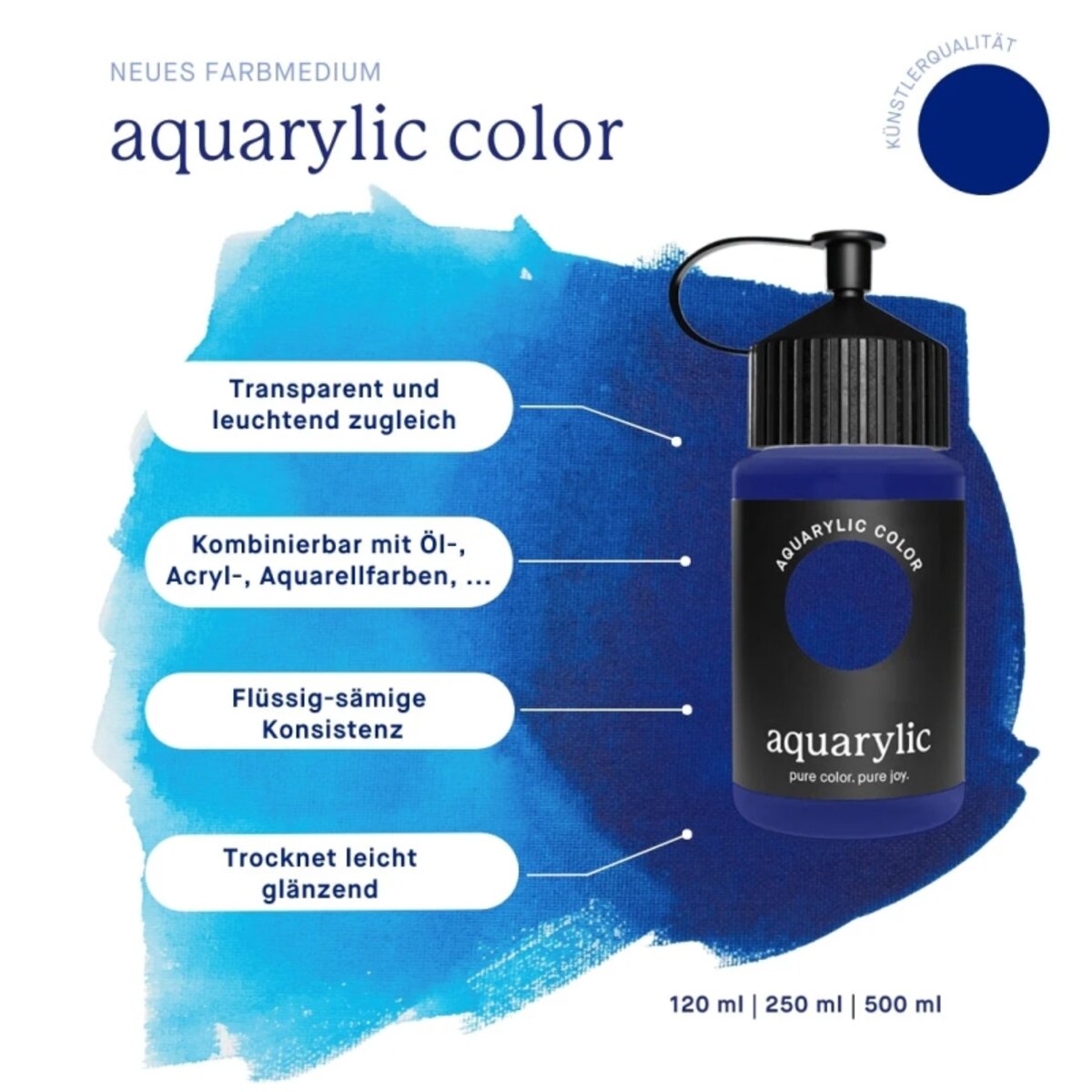 Aquarylic Color 120 ml Acrylfarbe Maigrün