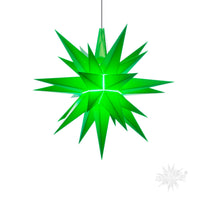 Herrnhuter Stern A1e grün, ca. 13cm, Plastik, inkl. LED E10
