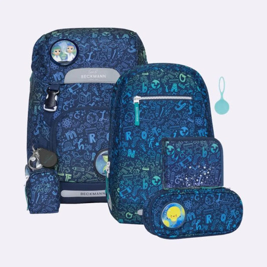 Beckmann Schulrucksack-Set Classic "Science" 7-teilig