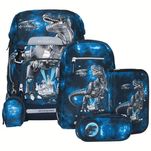 Beckmann Schulranzen Classic 6tlg. Set Tech Rex