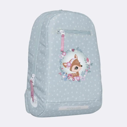 Beckmann Schulrucksack-Set Classic Forest Deer Dusty Mint, 7-teilig