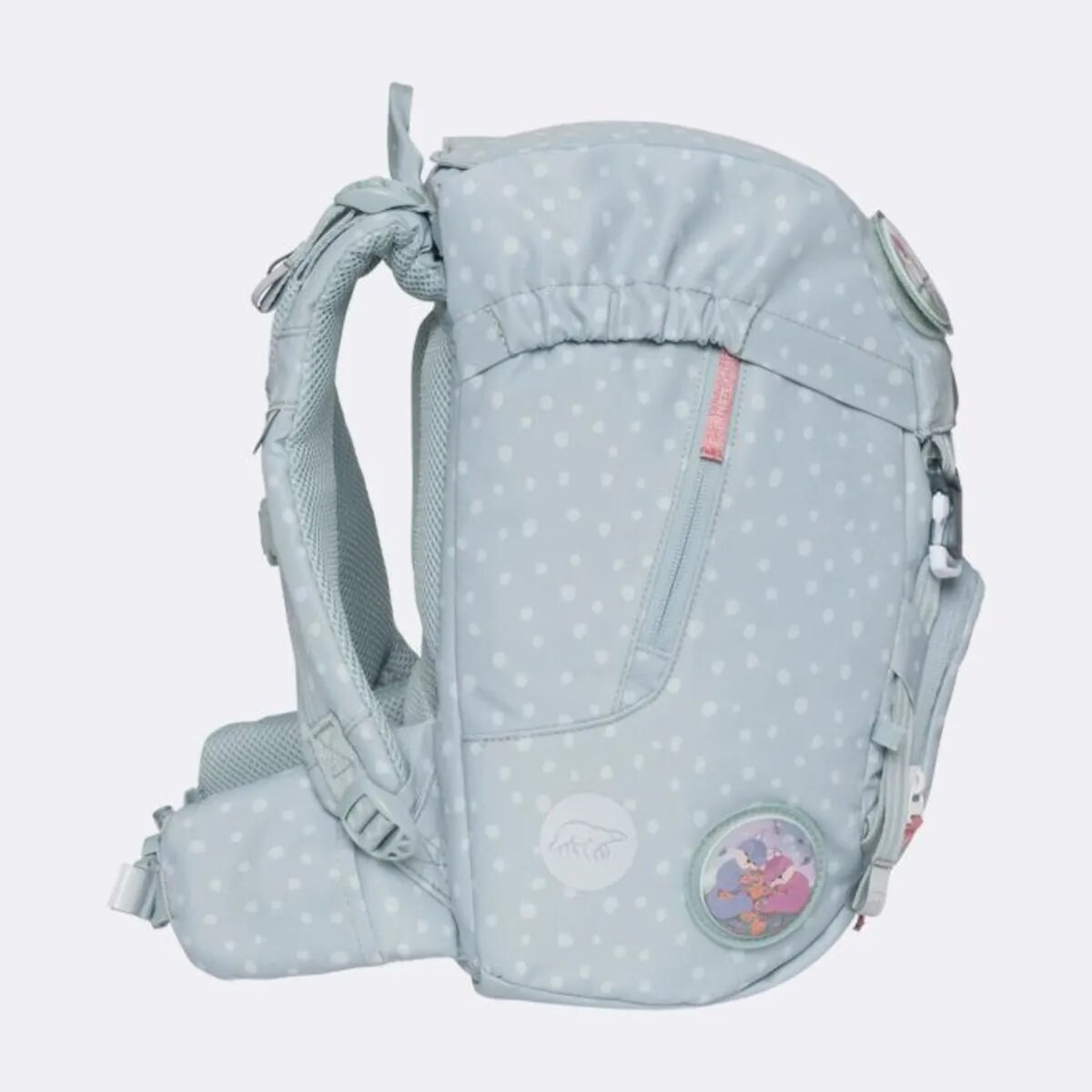 Beckmann Schulrucksack-Set Classic Forest Deer Dusty Mint, 7-teilig