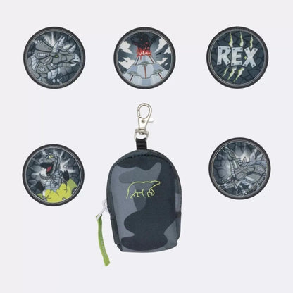 Beckmann Schulrucksackset Classic 22 Camo Rex, 6-teilig