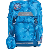 Beckmann Schultaschenset Classic Blue Lightning, 6-teilig - Detailansicht
