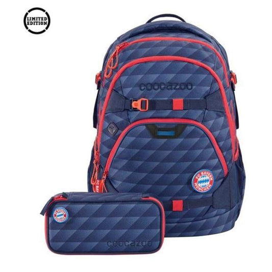 Coocazoo ScaleRale Schulrucksack Set FC Bayern Mia san Mia, 2-teilig