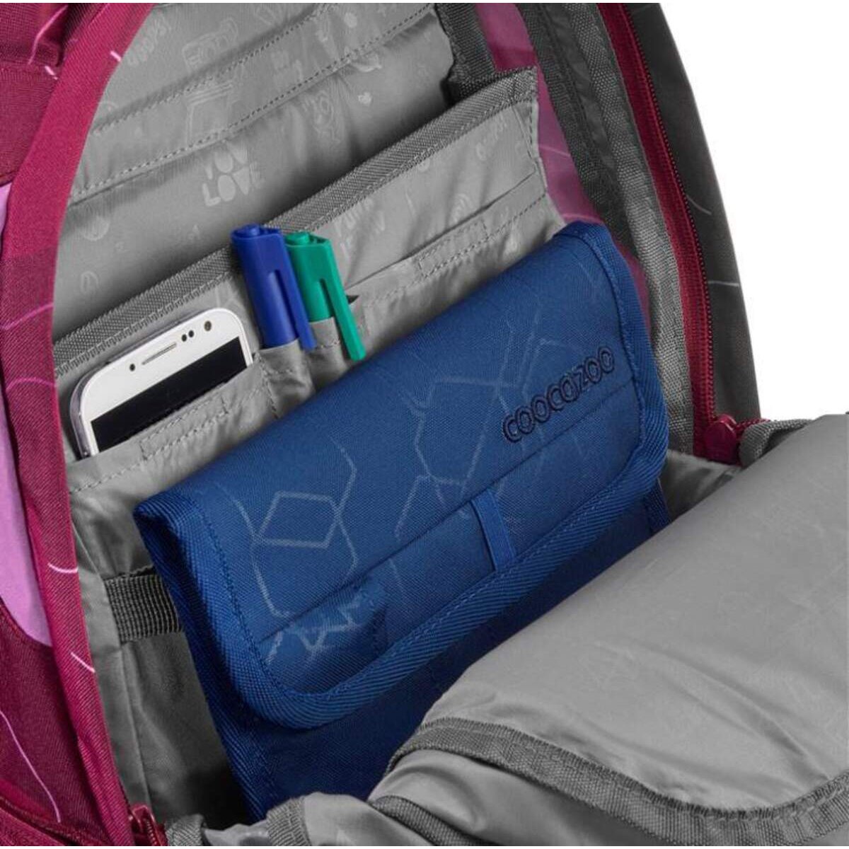 Coocazoo Schulrucksack Joker Berry Bubbles