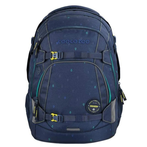 Coocazoo Schulrucksack MATE Happy Raindrops 30 Liter blau