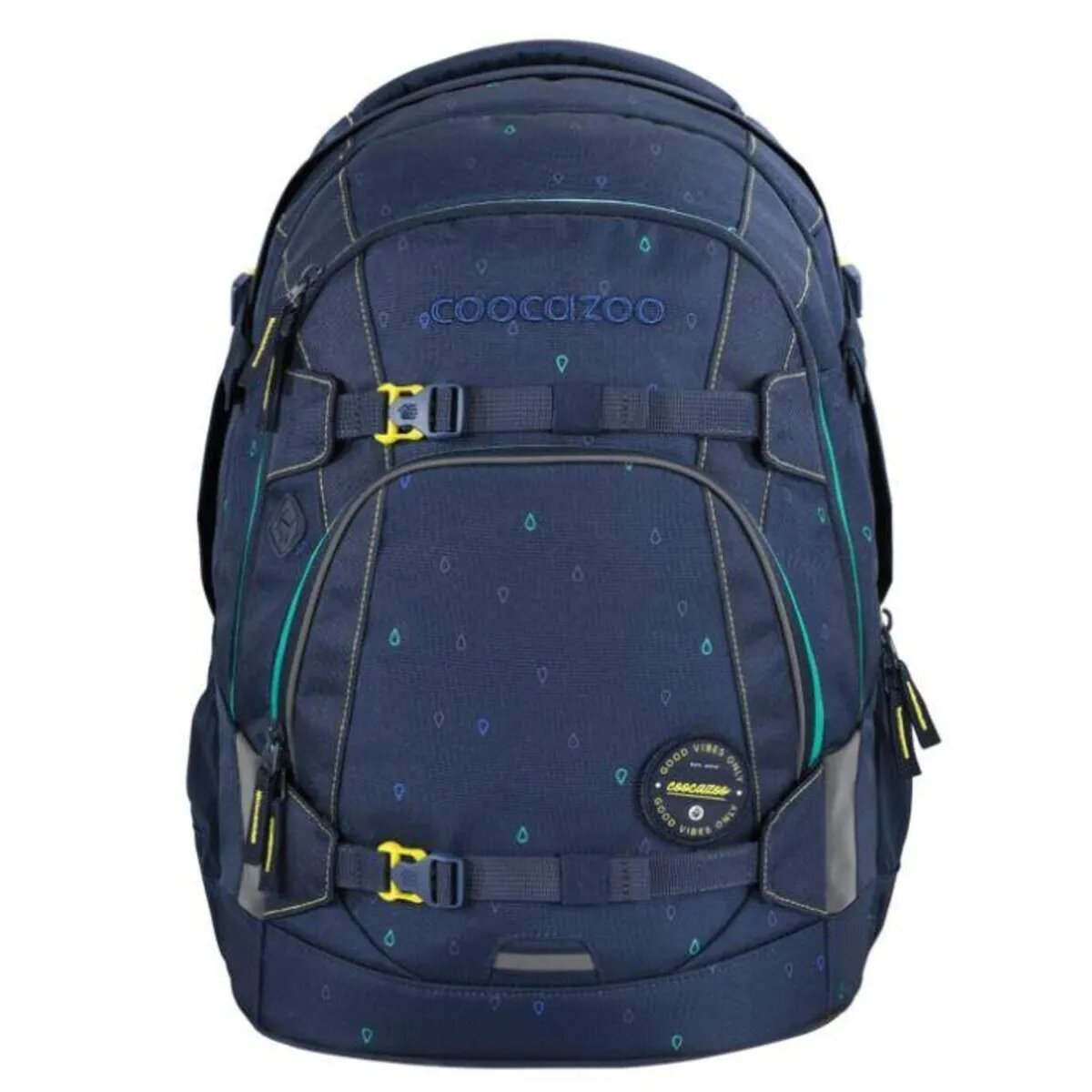 Coocazoo Schulrucksack MATE Happy Raindrops 30 Liter blau