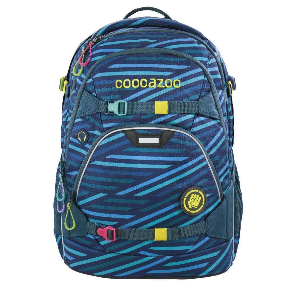 Coocazoo Schulrucksack ScaleRale, Zebra Stripe blue