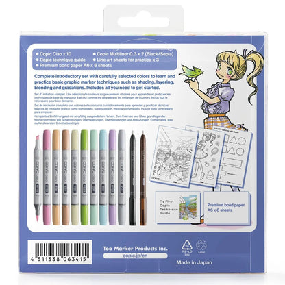 Copic Ciao My First Copic Starter Set, 12 Stück
