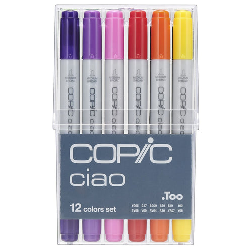 Copic Layoutmarker Cioa 12er Etui bunt wiederbefüllbar