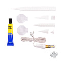 Herrnhuter Stern A1b weiß, Bastler, inkl. LED Plastik, ca. 13cm