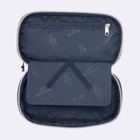 Ovales Schlamperetui Sport, Navy White