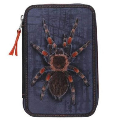 Depesche Dino World 2-fach Federtasche mit Spinne
