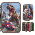 Depesche 0013693 Dino World 3 Fach Federtasche NEW WORLD