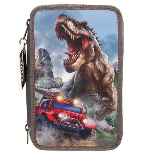 Depesche 0013693 Dino World 3 Fach Federtasche NEW WORLD