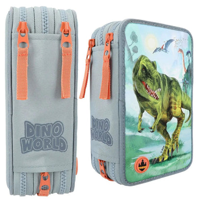 Depesche Dino World 3-Fach Federtasche LED T-Rex