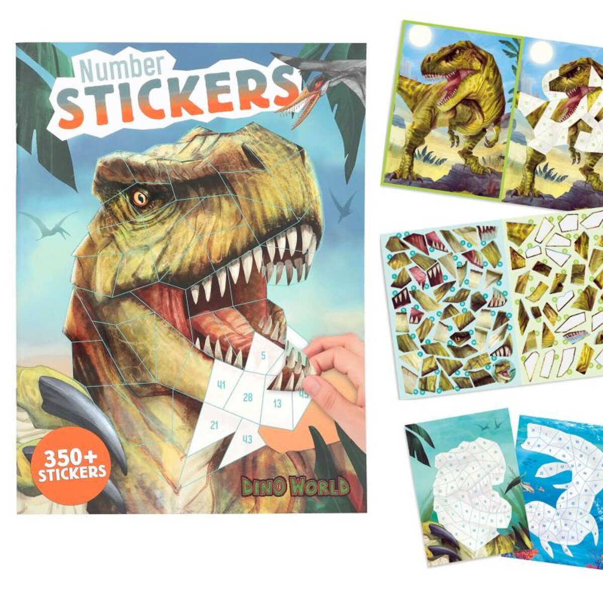 DEPESCHE 13243 Dino World Number Sticker