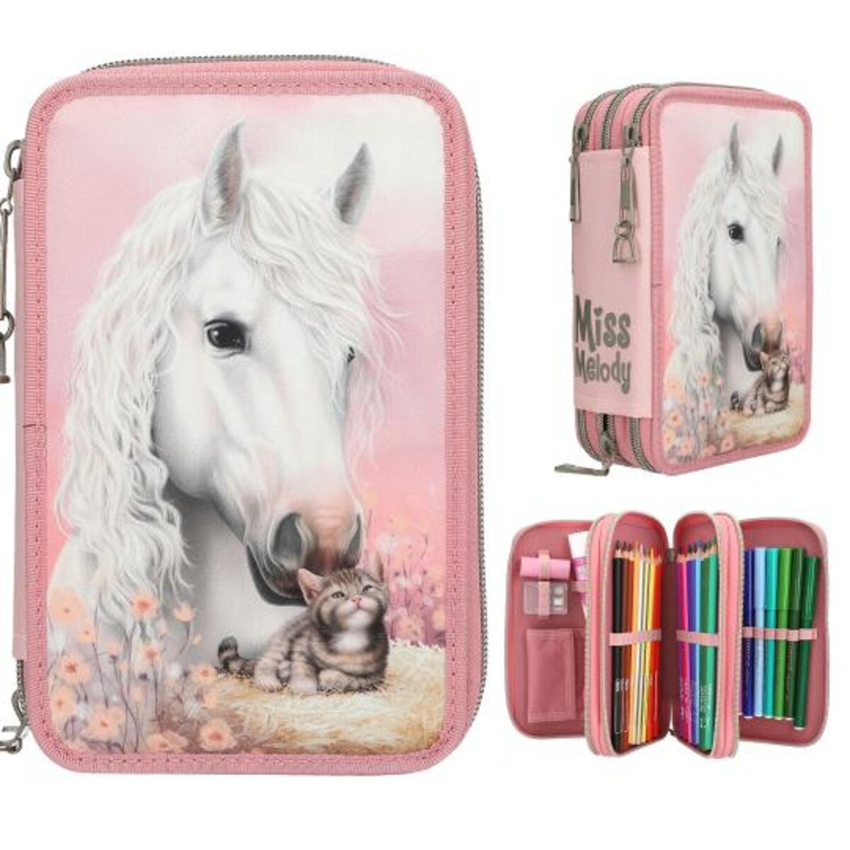Depesche Miss Melody 3 Fach Federtasche TRUE FRIENDS
