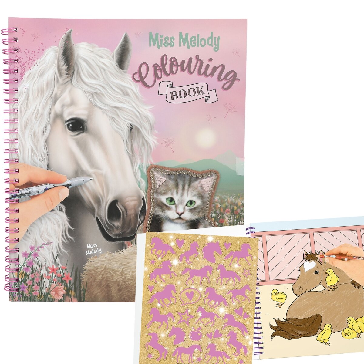 Depesche 0013745 Miss Melody Malbuch mit Pailletten