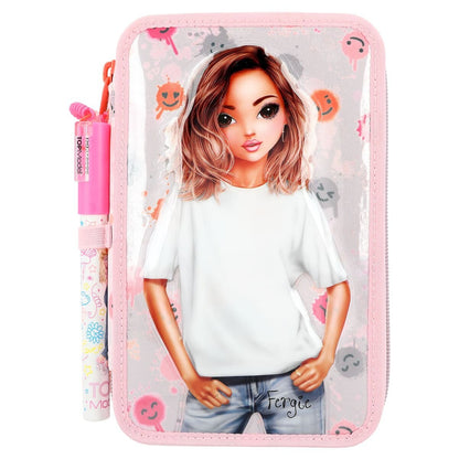 Depesche TOPModel 3-Fach Federtasche mit Stift HAPPY TOGETHER