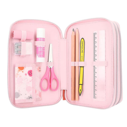 Depesche TOPModel 3-Fach Federtasche mit Stift HAPPY TOGETHER