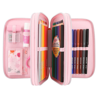 Depesche TOPModel 3-Fach Federtasche mit Stift HAPPY TOGETHER