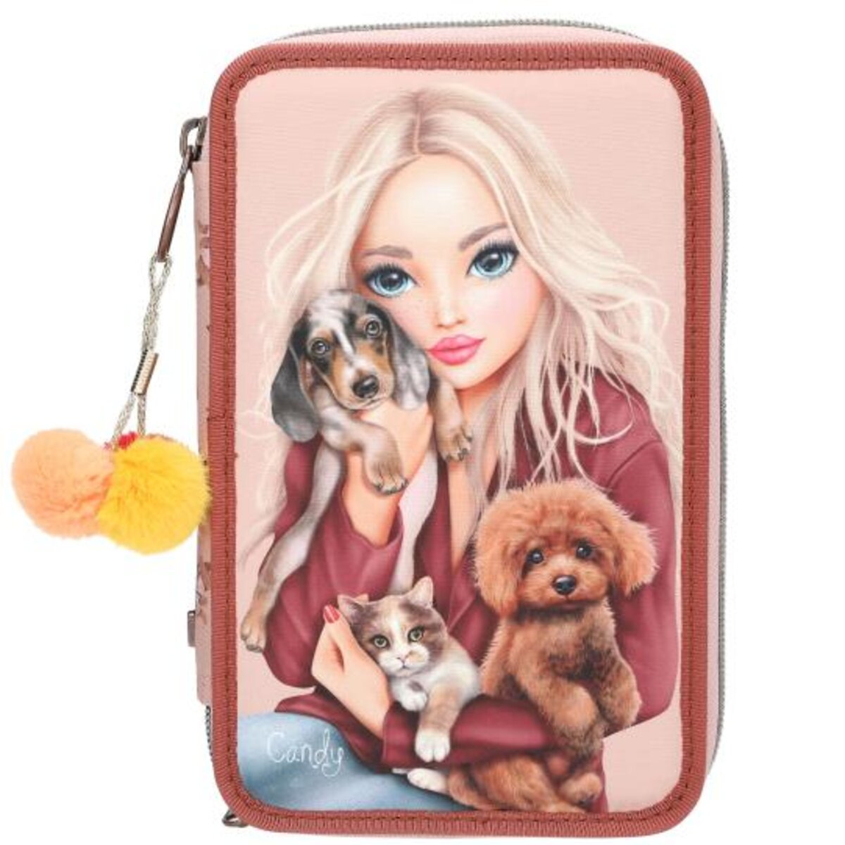 Depesche 0013673 TOPModel 3 Fach Federtasche FUR EVER FRIENDS