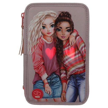 Depesche TOPModel 3-Fach Federtasche BEST FRIENDS LED