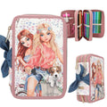 Depesche 12921 TOPModel 3 Fach Federtasche VELO FLEUR