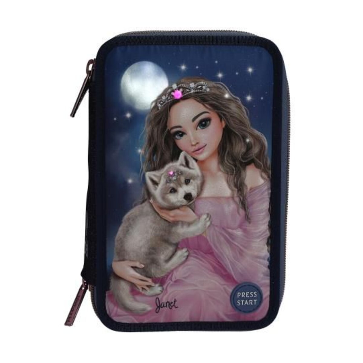 Depesche TOPModel 3 Fach Federtasche LED WOLF