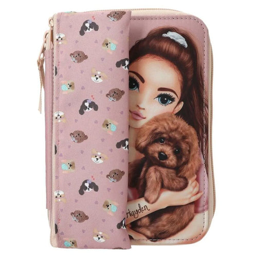 Depesche TOPModel Basic Duo Federtasche Hund KITTY and DOGGY
