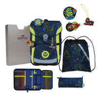 DerDieDas ErgoFlex Easy Schulranzen-Set 5tlg. Neon Crazy 22,5 Liter