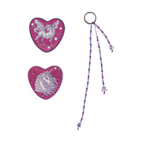 DerDieDas ErgoFlex Easy Schulranzen-Set 5tlg. Purple Unicorn 22,5 Liter