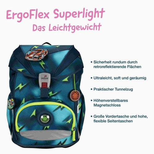 DerDieDas ErgoFlex Superlight Schulranzen-Set Magic Light 5tlg.