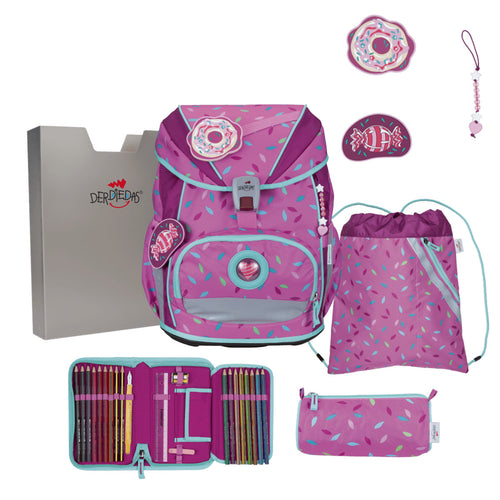 DerDieDas ErgoFlex Superlight Schulranzen-Set 5tlg. Sweet Sprinkles 22 Liter