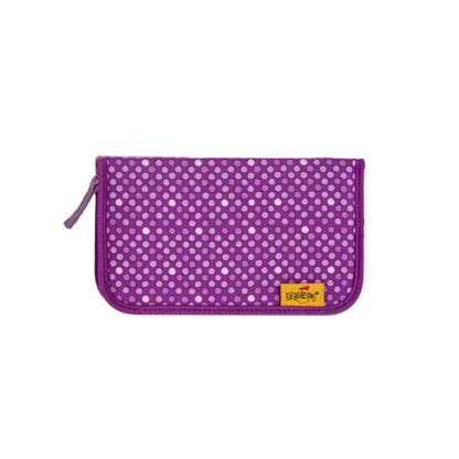 DerDieDas Schulranzen-Set Ergoflex Easy Purple Dots, 5-teilig