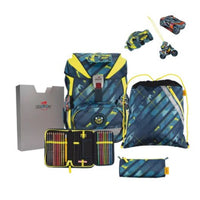 DerDieDas Schulrucksack-Set ErgoFlex Speed Challenge