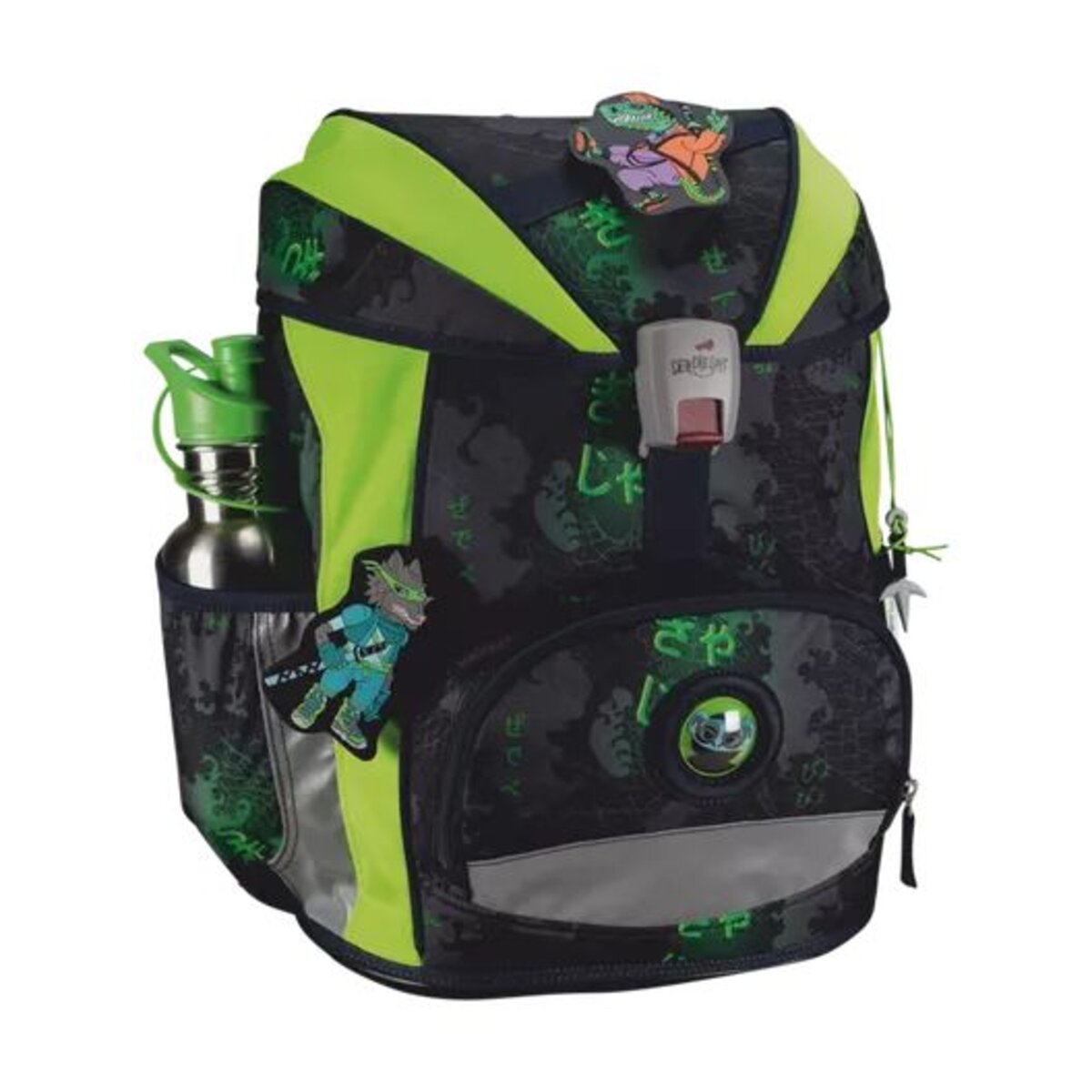 DerDieDas Schulrucksack-Set ErgoFlex Superlight Funny Fighter