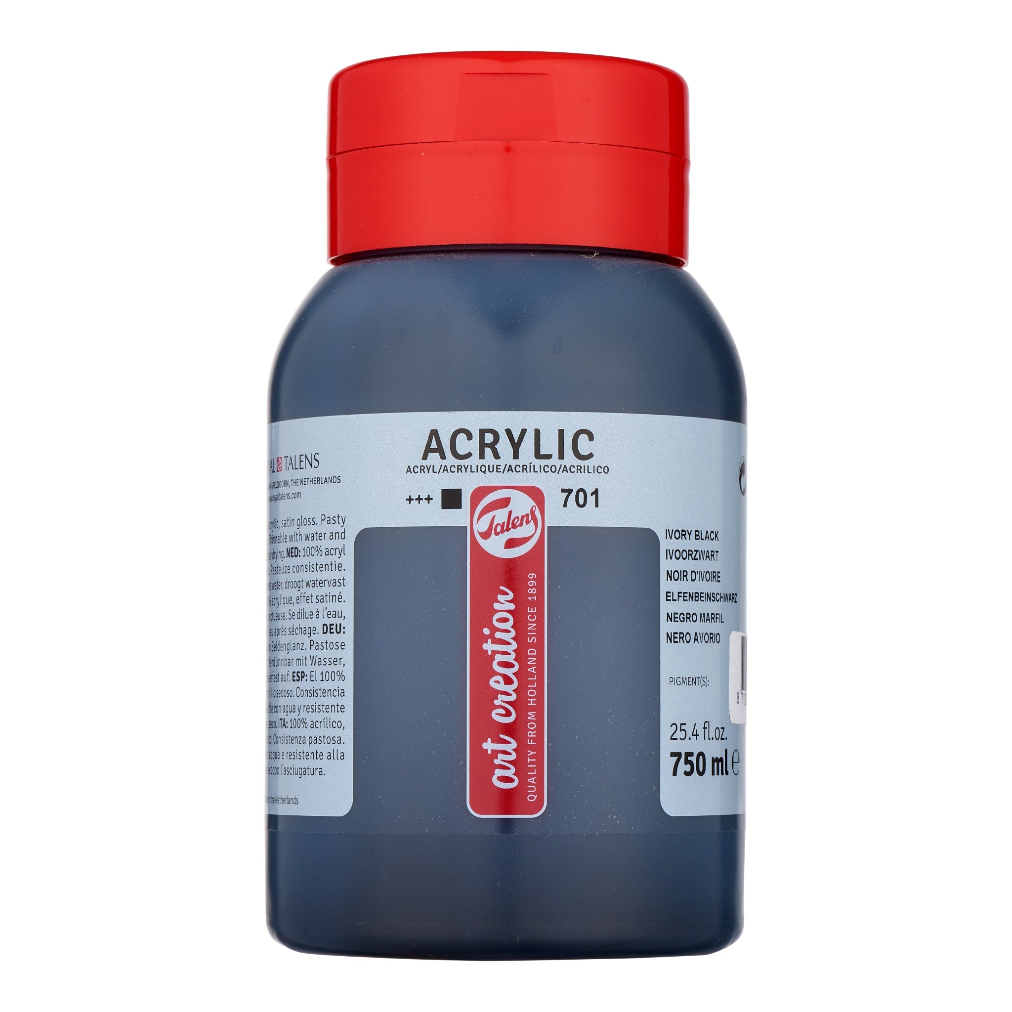 Talens Art Creation Acrylfarbe Flasche 750 ml NOIR IVOIRE