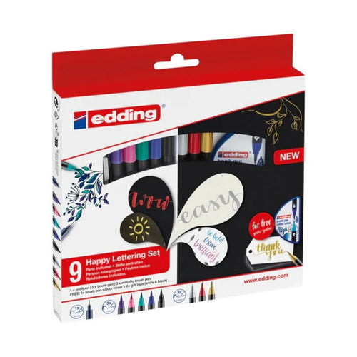 edding Happy Lettering Set 9 Teile