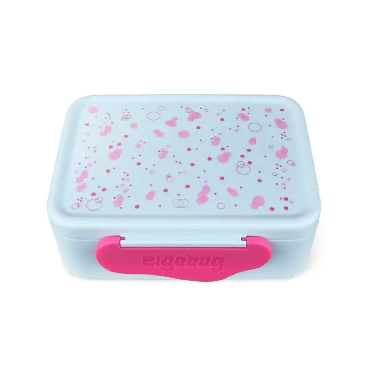 ergobag Brotdose Bubbles blau rosa 0,5 x 17 x 12 cm besonders leicht und robust
