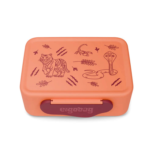 ergobag Brotdose Tiger orange 17 x 7 x 14 cm leichter und robuster Kunststoff