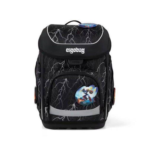 ergobag cubo Set Schulranzen-Set ReflektBär Schwarz Weiß 5-teilig 19 Liter