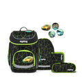 ergobag cubo Set Schulranzen-Set CyBär Race Schwarz Grün 5-teilig 19 Liter