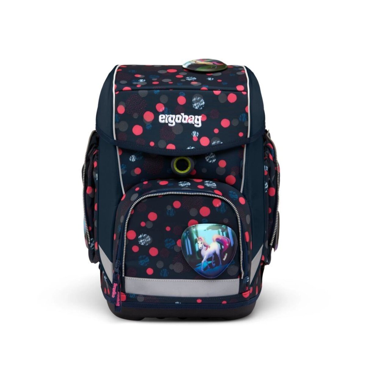 ergobag CUBO Schulrucksack-Set PhantBärsiewelt REFLEX GLOW, 5-teilig