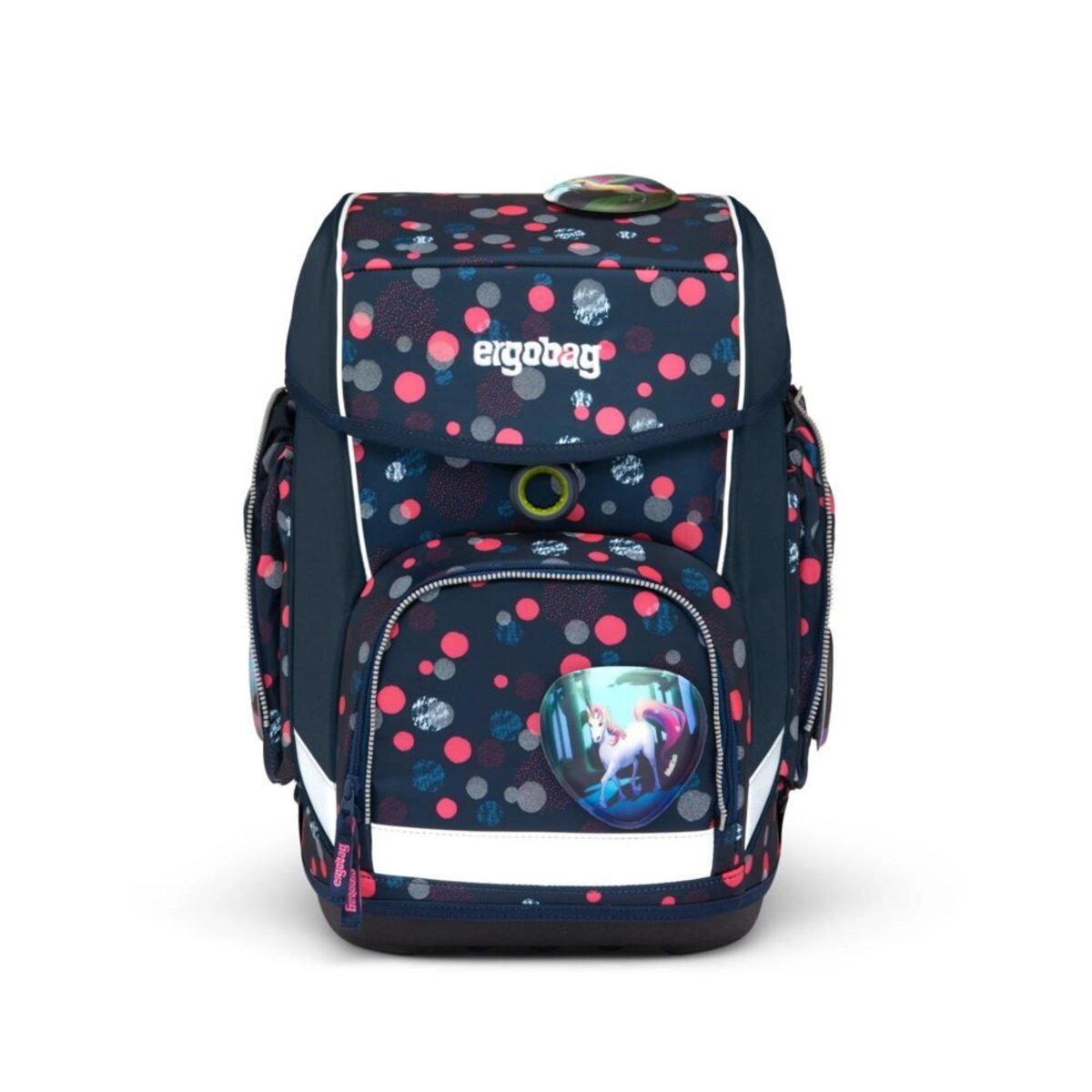 ergobag CUBO Schulrucksack-Set PhantBärsiewelt REFLEX GLOW, 5-teilig