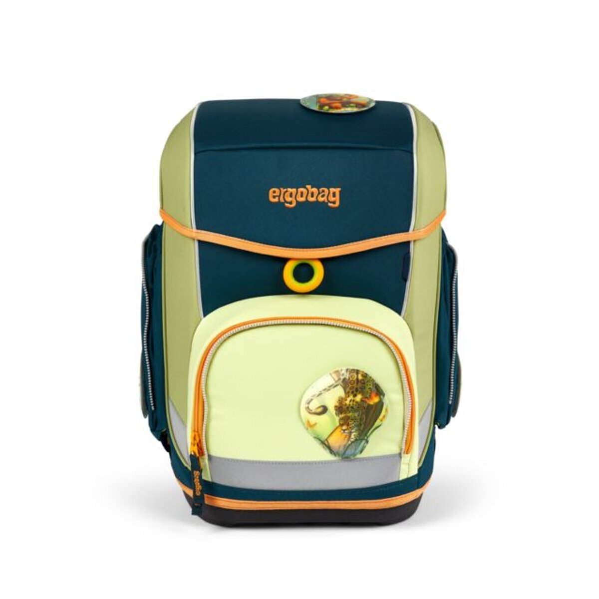 ergobag CUBO Nature Explorer Edition Schulrucksack-Set EntdeckBär, 5-teilig